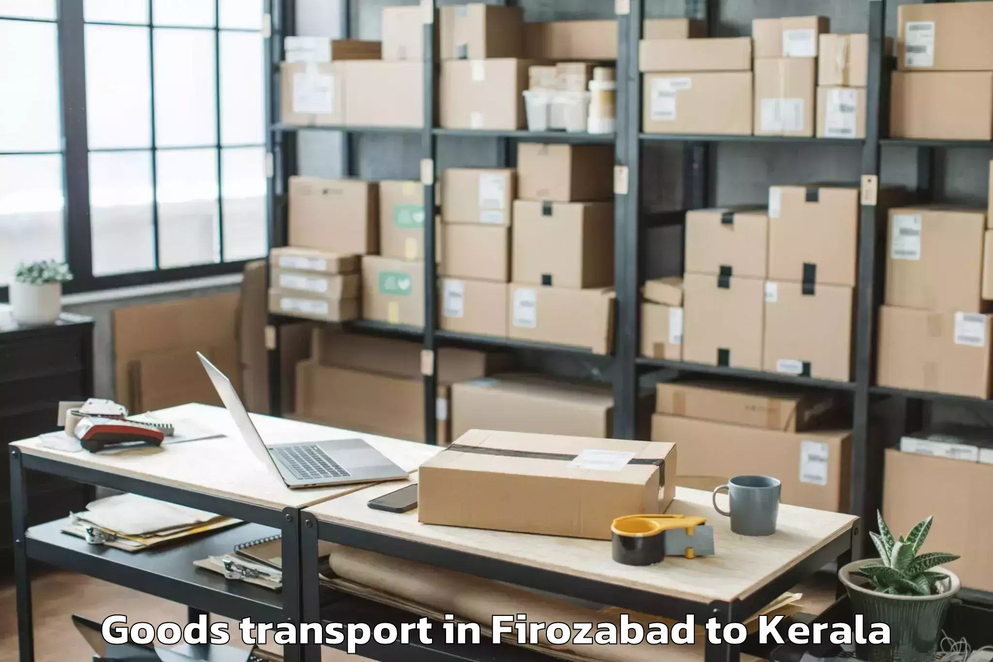 Reliable Firozabad to Mall Of Travancore Goods Transport